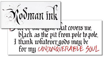Calligraphy class gothic
